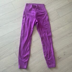 Lululemon Align pant size 4 and 25 in purple pink